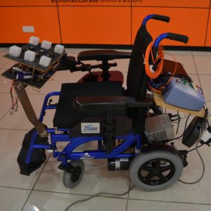 Brain operated wheelchair project developed by CRAE TECH.