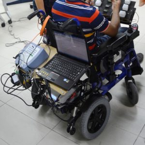 Computer used for advance brain signal processing in brain operated wheelchair project developed by CRAE TECH.