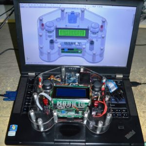 CAD and PCB Design Next To Actual Model for Customized Remote Control Project Developed by CRAE TECH.