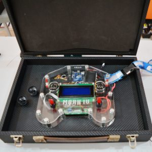 Customized remote control project developed by CRAE TECH inside its box.