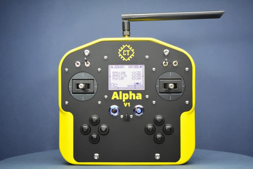 Alpha V1 Open Source and Arduino Compatible Remote Controller (Transmitter) Front View