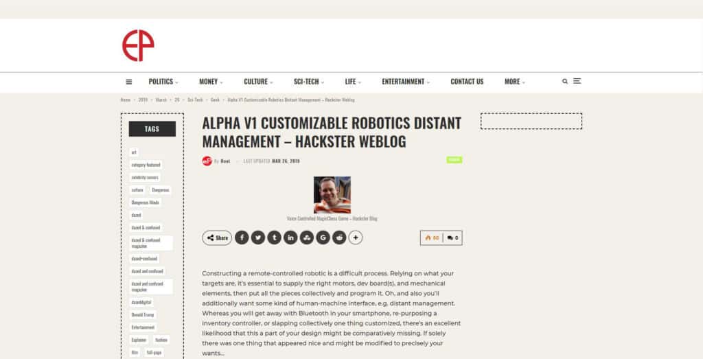 Alpha V1 Featured On Epeak.info (Screenshot)